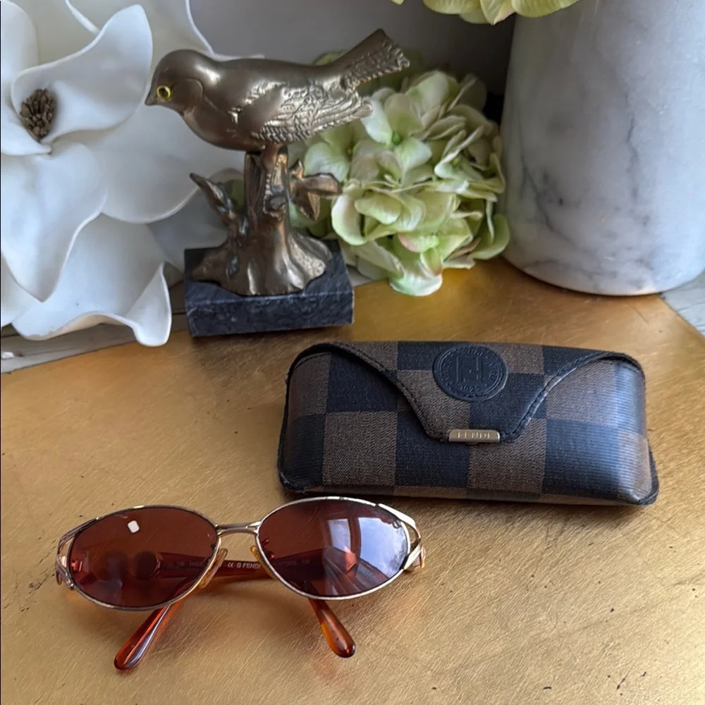 Fendi Coin Logo Sunglasses with Case FS 156